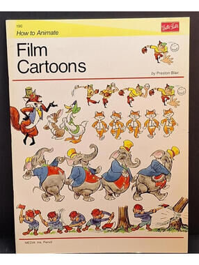 1980-How to Animate Film Cartoons by Preston Blair  Walter Foster Art Book-VG+